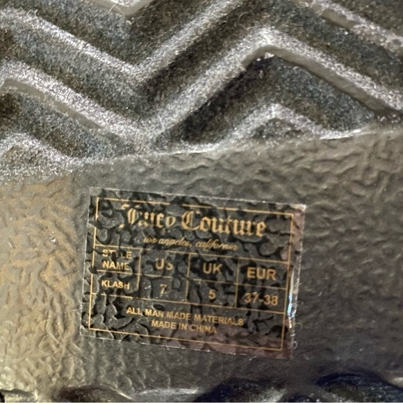 Juicy Couture Klash Clear Ankle Boot Black 7 - Picture 2 of 4